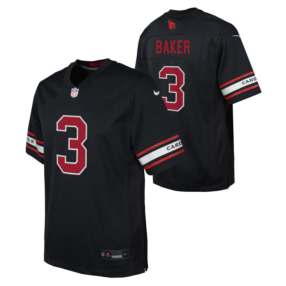 NFL Arizona Cardinals Budda Baker Youth Nike Alternate Game Jersey - Black