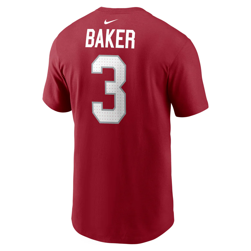 NFL Arizona Cardinals Budda Baker Youth Nike Name & Number T-Shirt - Red - Image 3