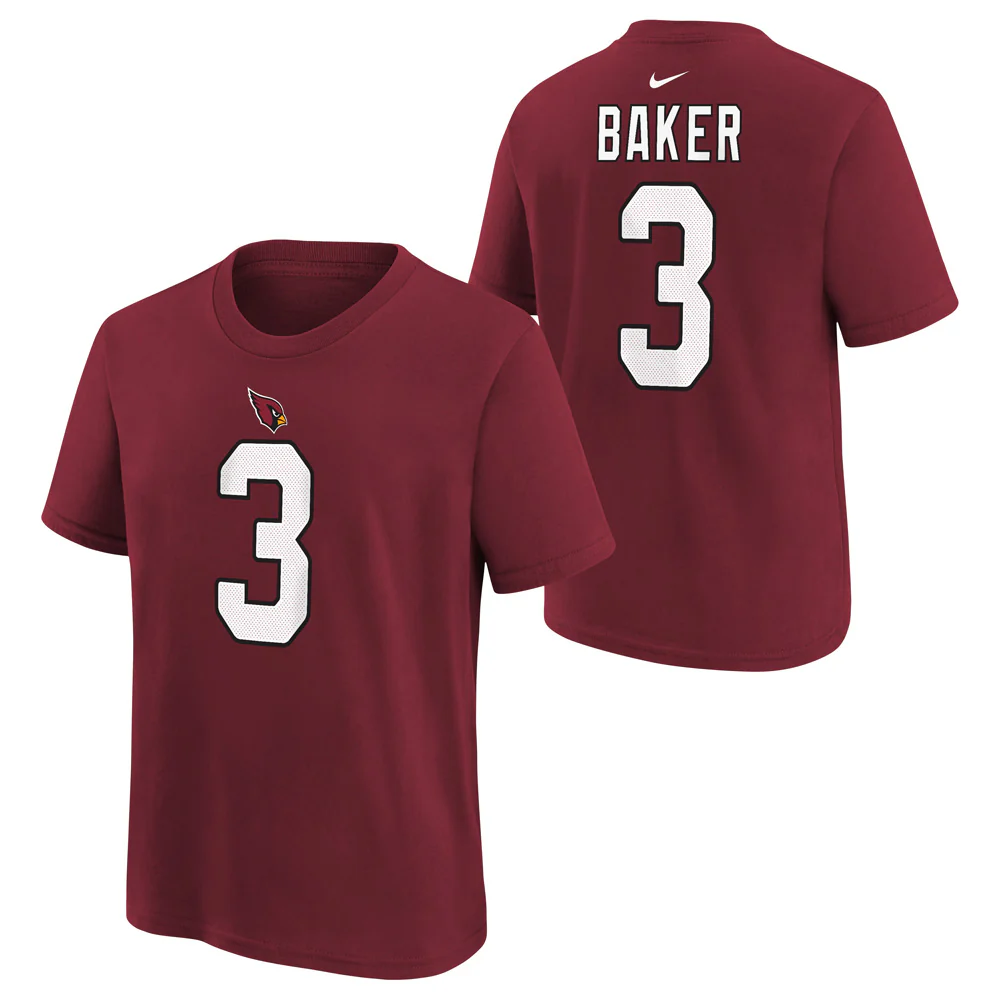 NFL Arizona Cardinals Budda Baker Youth Nike Name & Number T-Shirt - Red