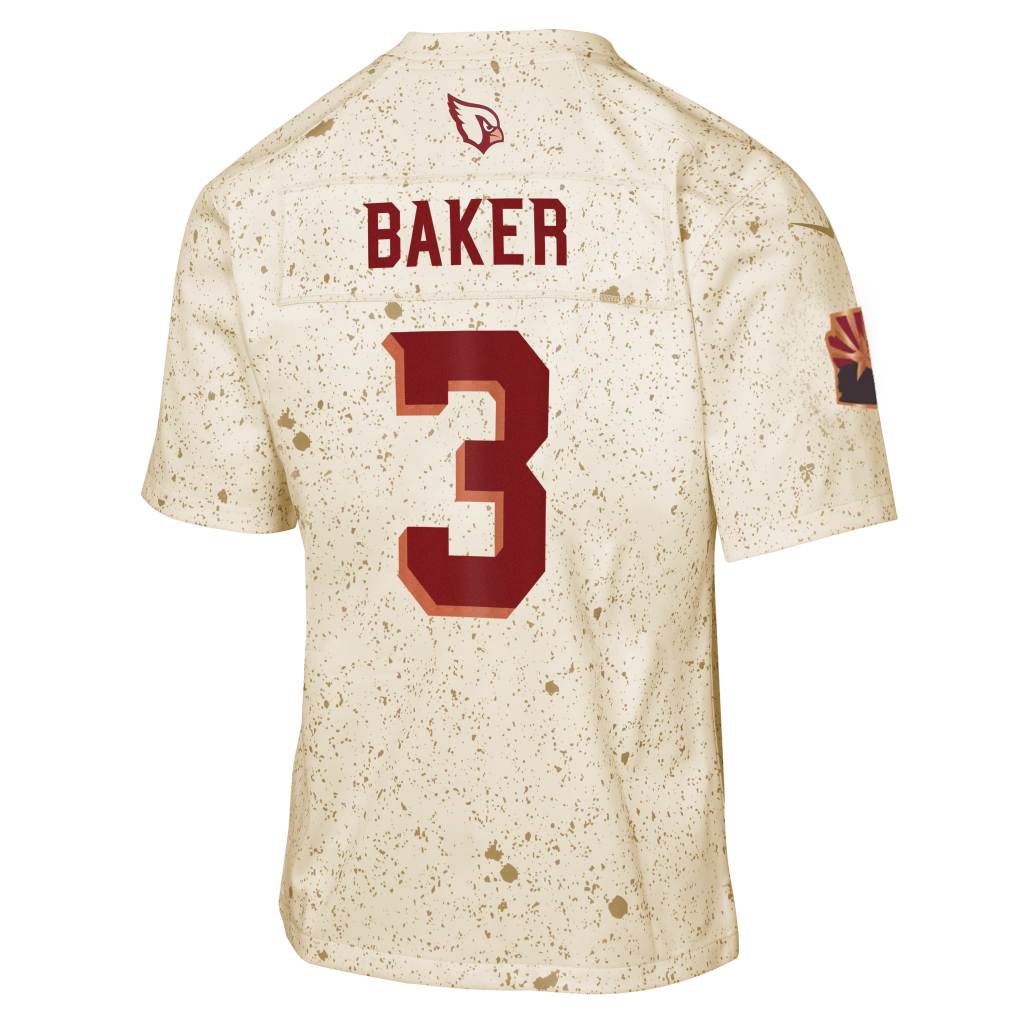NFL Arizona Cardinals Budda Baker Youth Nike Rivalries Game Jersey - Tan - Image 3