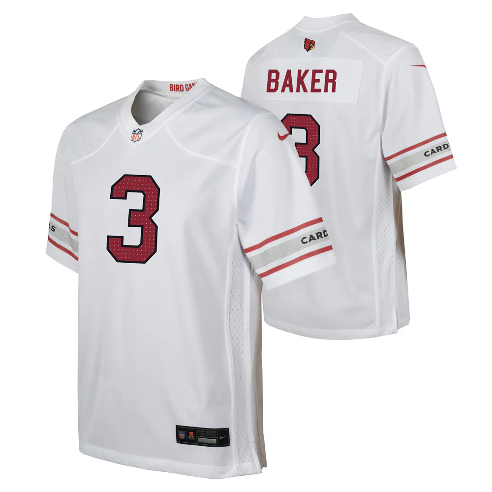 NFL Arizona Cardinals Budda Baker Youth Nike Road Game Jersey - White