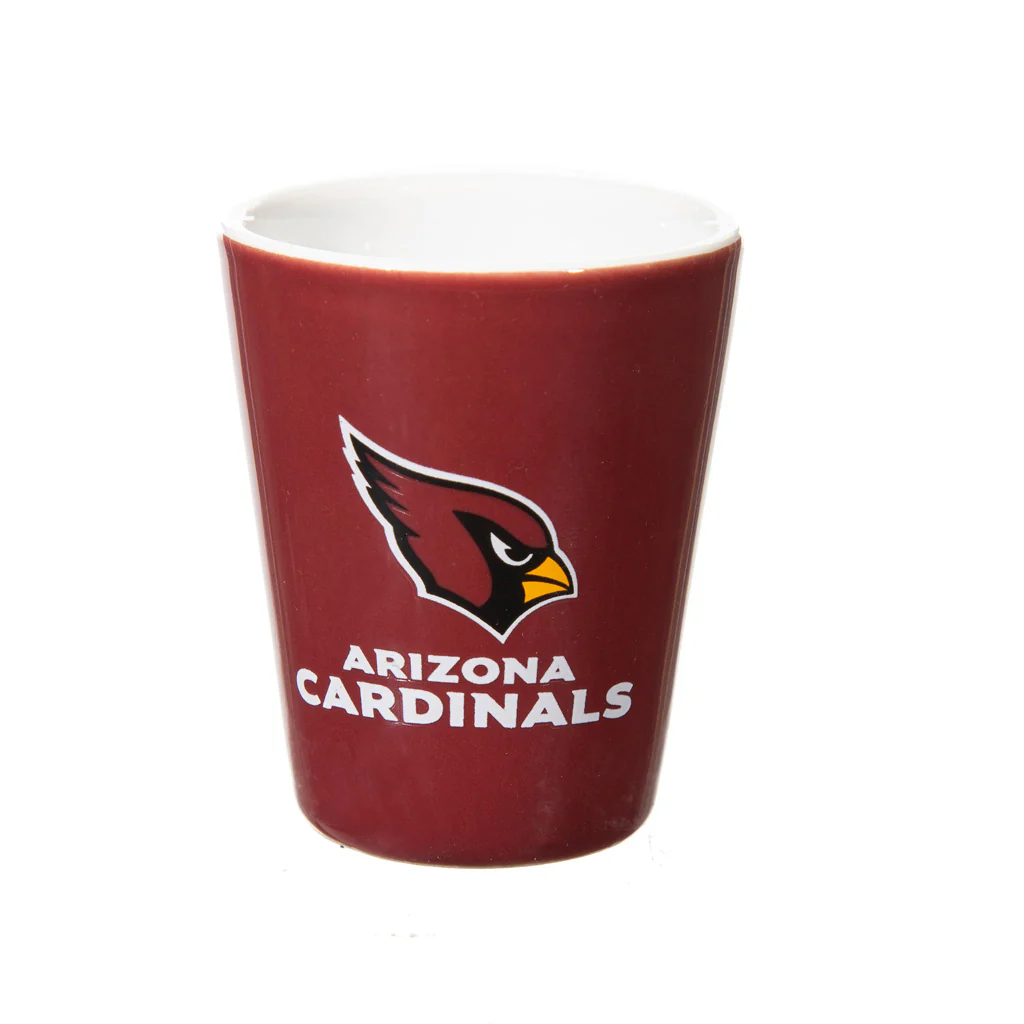 NFL Arizona Cardinals Evergreen 4-Piece Shot Glass Set - Image 2