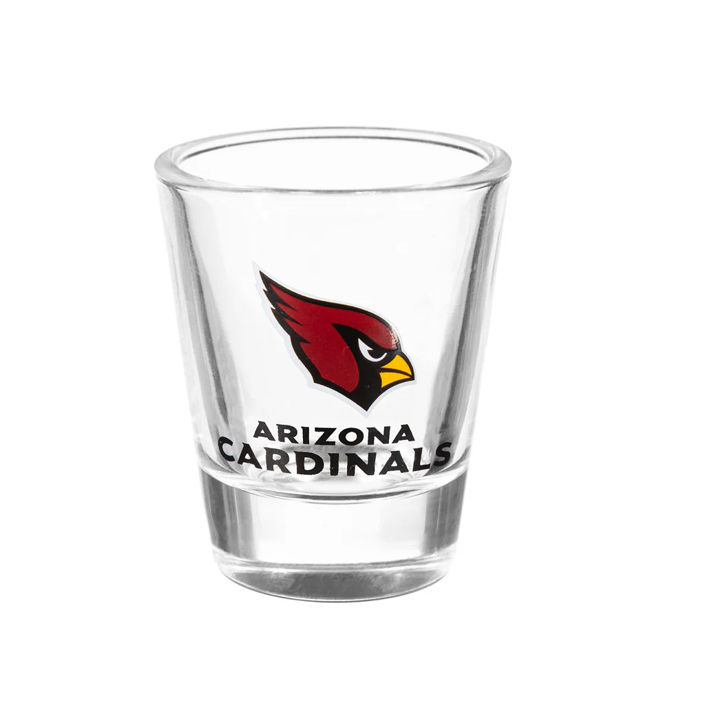 NFL Arizona Cardinals Evergreen 4-Piece Shot Glass Set - Image 3