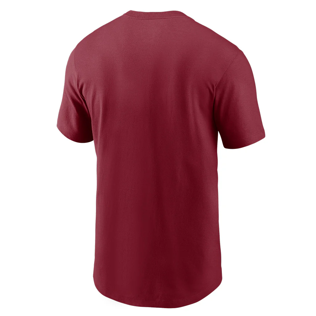 NFL Arizona Cardinals Nike Cotton Essential Logo T-Shirt - Red - Image 3