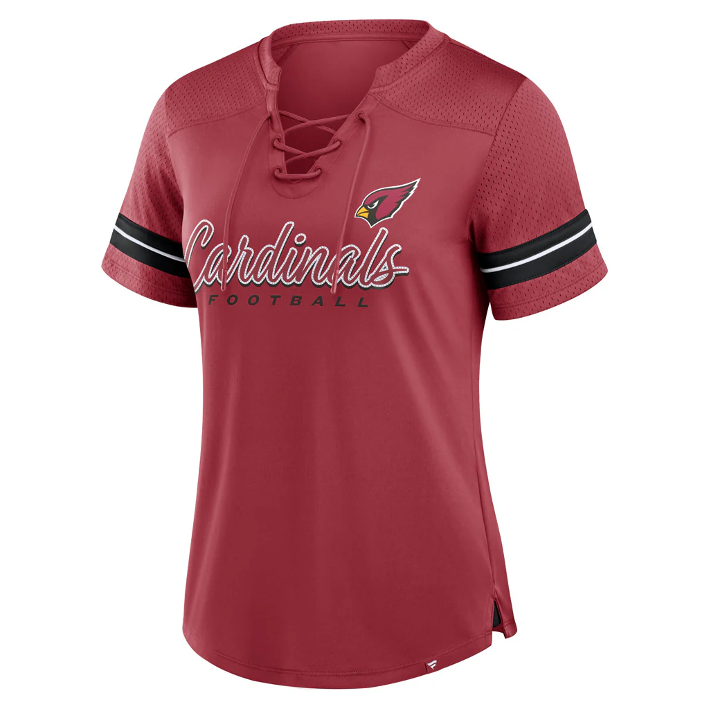 NFL Arizona Cardinals Fanatics Women's Play Script Lace-Up Top - Image 2