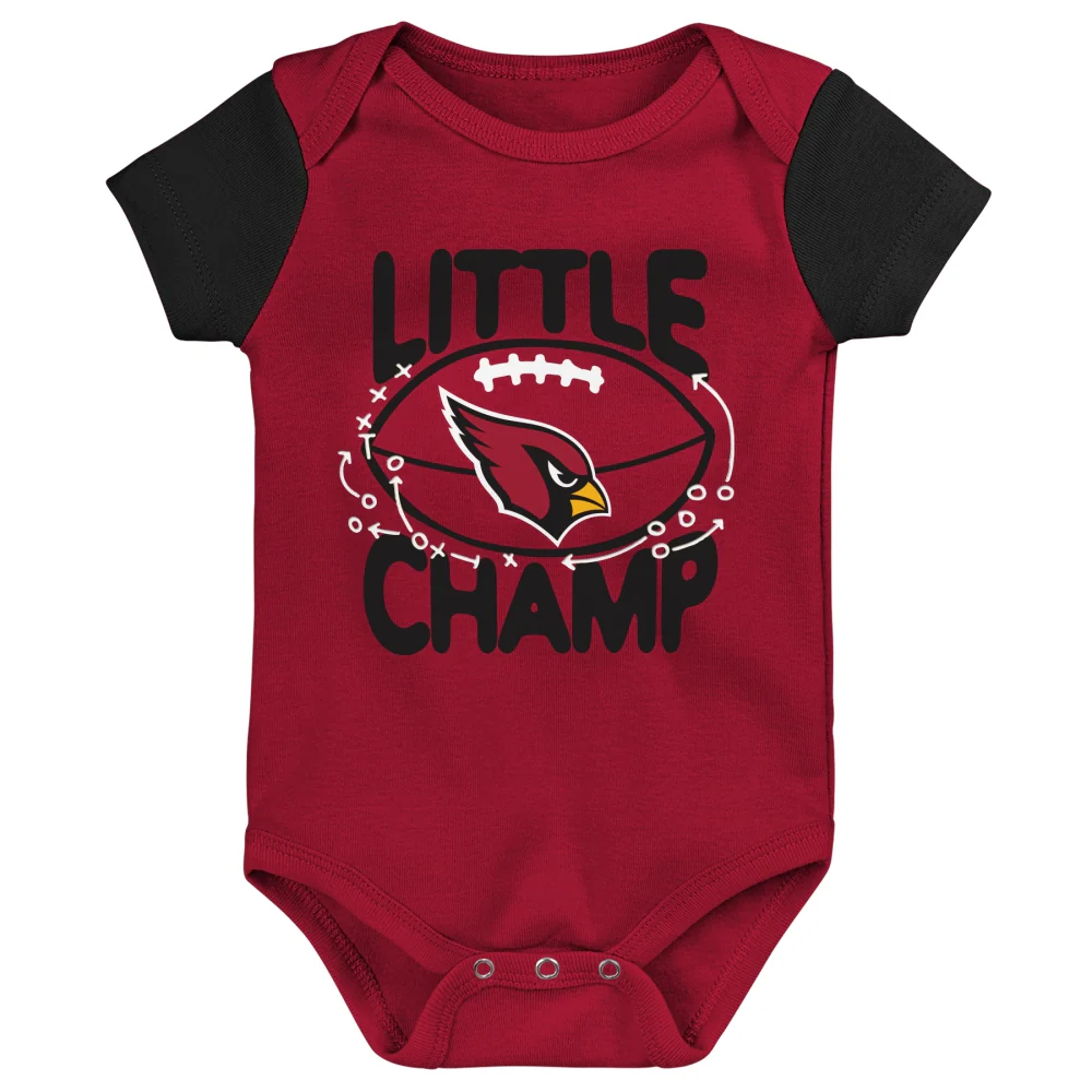 NFL Arizona Cardinals Infant Outerstuff Little Champ Bib & Bootie Onesie Set - Image 2