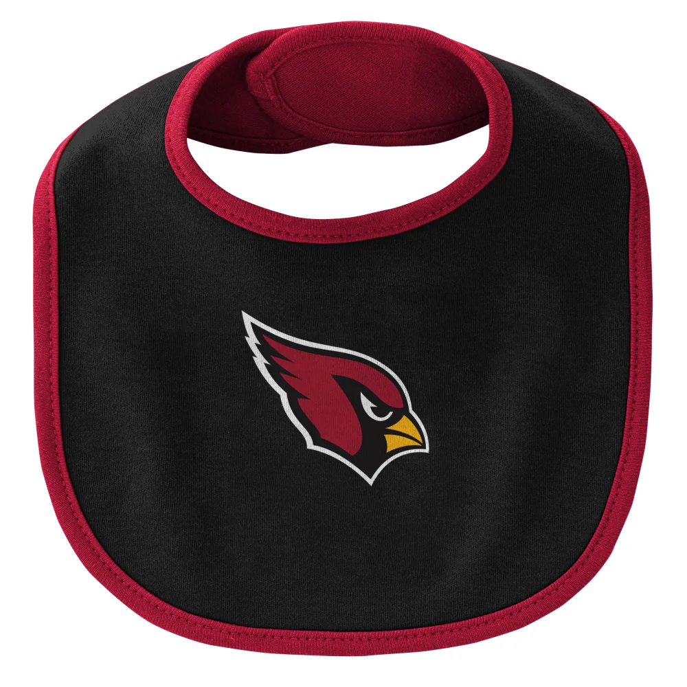 NFL Arizona Cardinals Infant Outerstuff Little Champ Bib & Bootie Onesie Set - Image 4