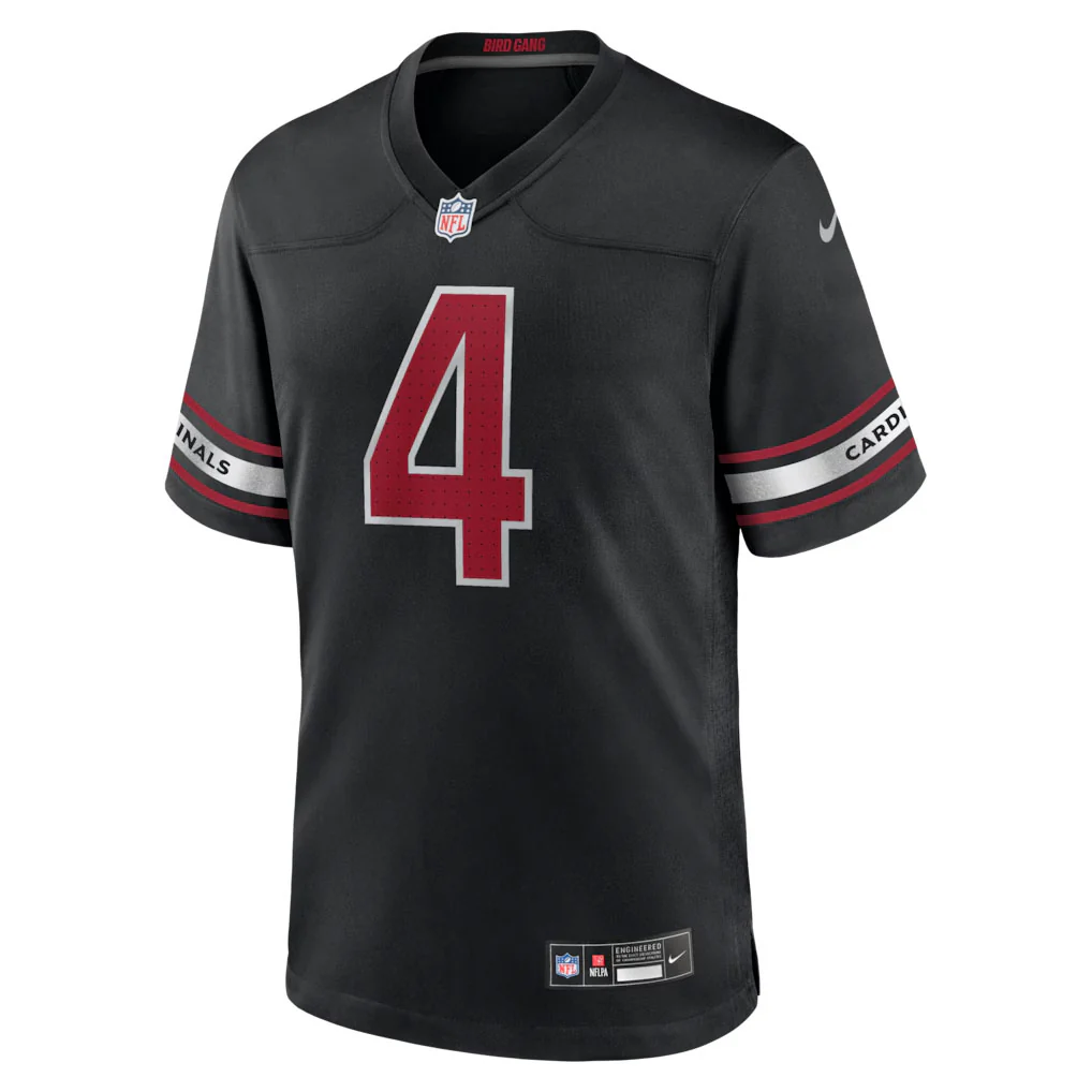 NFL Arizona Cardinals Jeremiyah Love Nike Alternate Game Jersey - Black - Image 3
