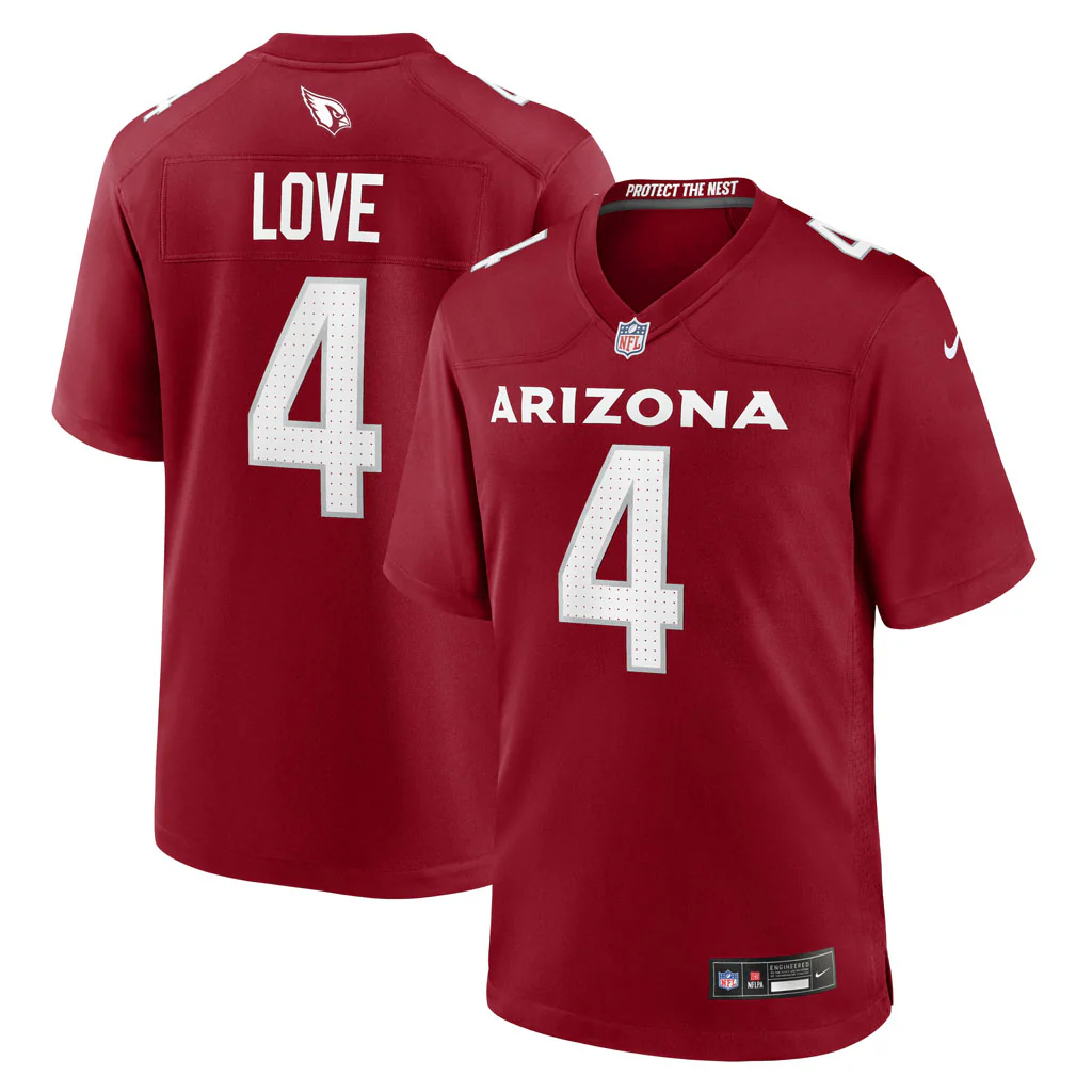 NFL Arizona Cardinals Jeremiyah Love Youth Nike Home Game Jersey - Red