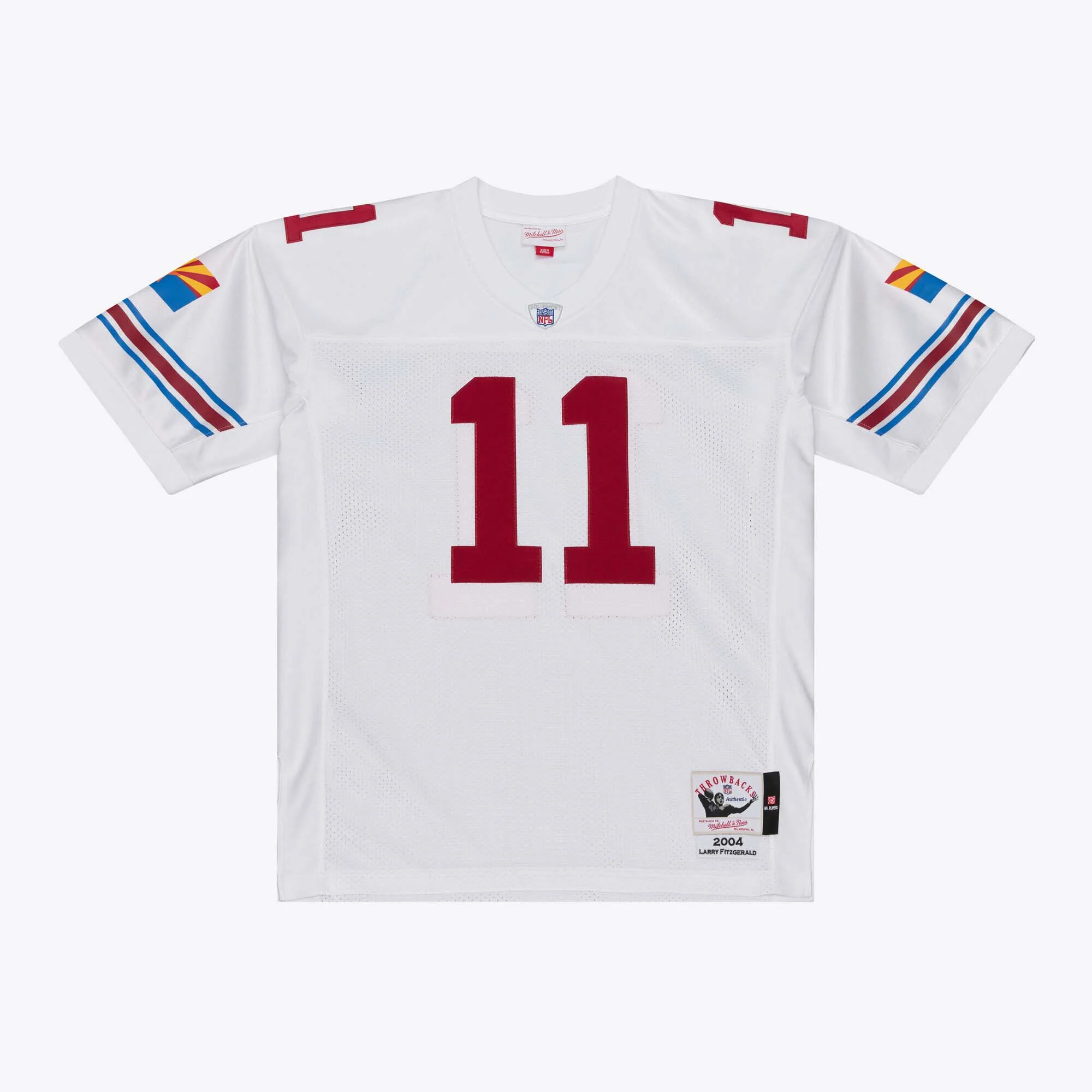 NFL Arizona Cardinals Larry Fitzgerald Mitchell and Ness 2004 Legacy Jersey- White - Image 2