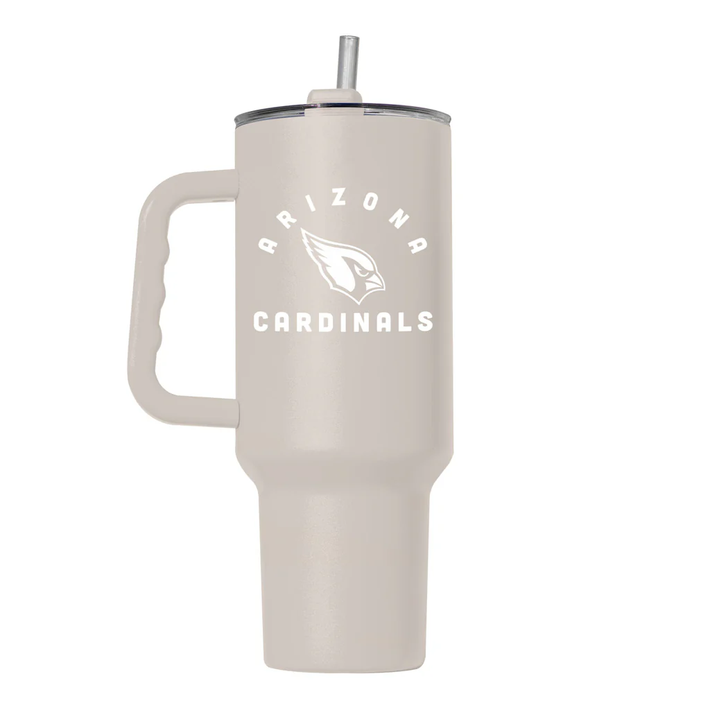 NFL Arizona Cardinals Logo Brands 40oz Sand Travel Tumbler