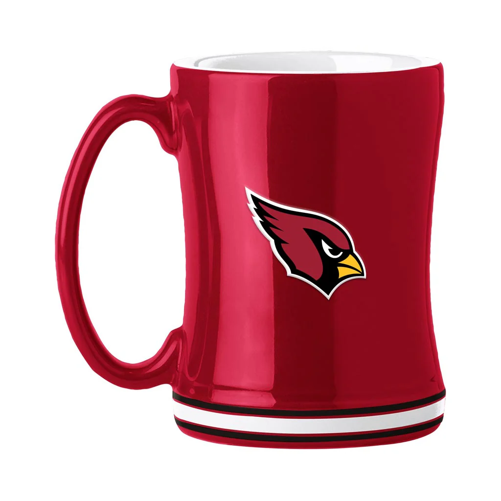 NFL Arizona Cardinals Logo Brands Relief Mug - Red - Image 2