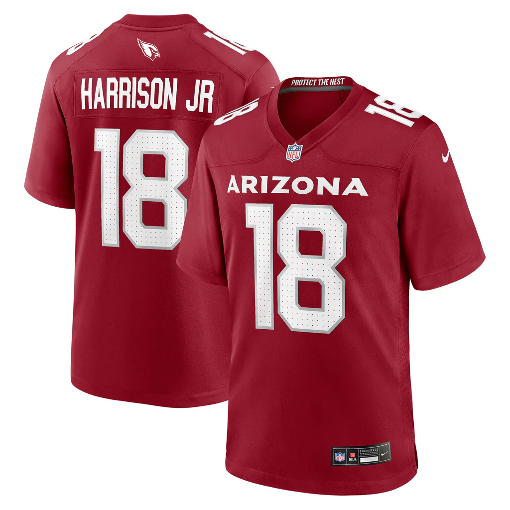 NFL Arizona Cardinals Marvin Harrison Jr. Nike Home Game Jersey - Red