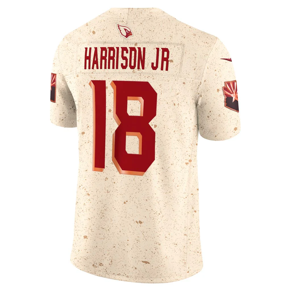 NFL Arizona Cardinals Marvin Harrison Jr. Nike Rivalries Vapor F.U.S.E. Limited Jersey - Tan - Image 3