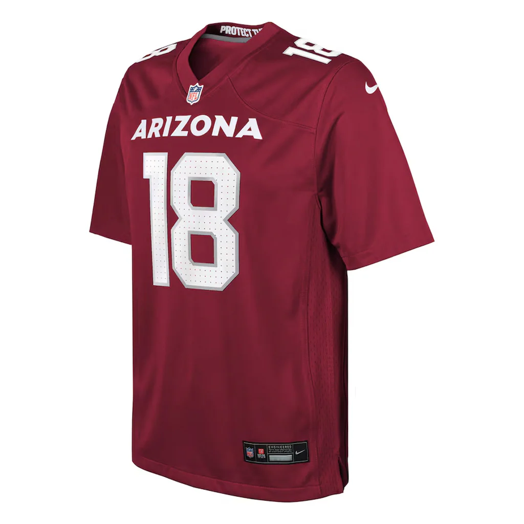 NFL Arizona Cardinals Marvin Harrison Jr. Youth Nike Home Game Jersey - Red - Image 2