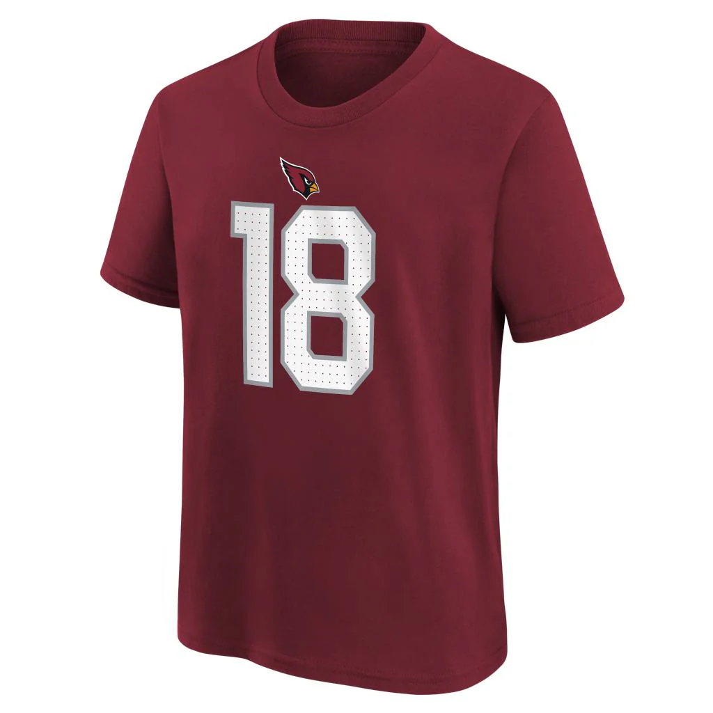 NFL Arizona Cardinals Marvin Harrison Jr. Youth Nike Home T-Shirt - Red - Image 2