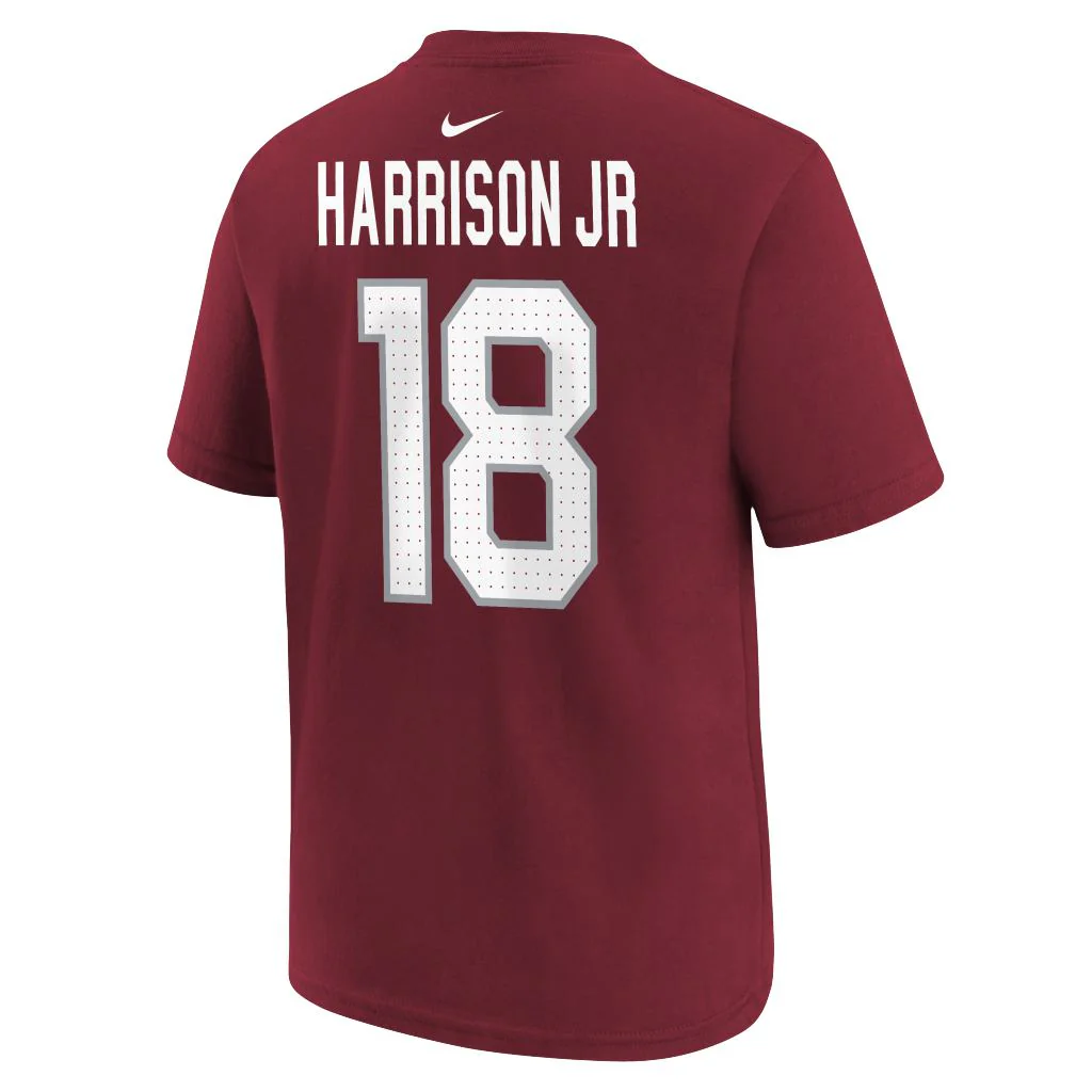 NFL Arizona Cardinals Marvin Harrison Jr. Youth Nike Home T-Shirt - Red - Image 3