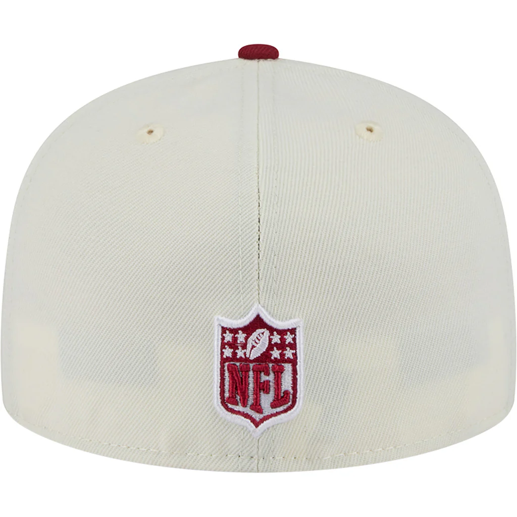 NFL Arizona Cardinals New Era Two-Tone Chrome OTC 59FIFTY Fitted Hat - Chrome - Image 4