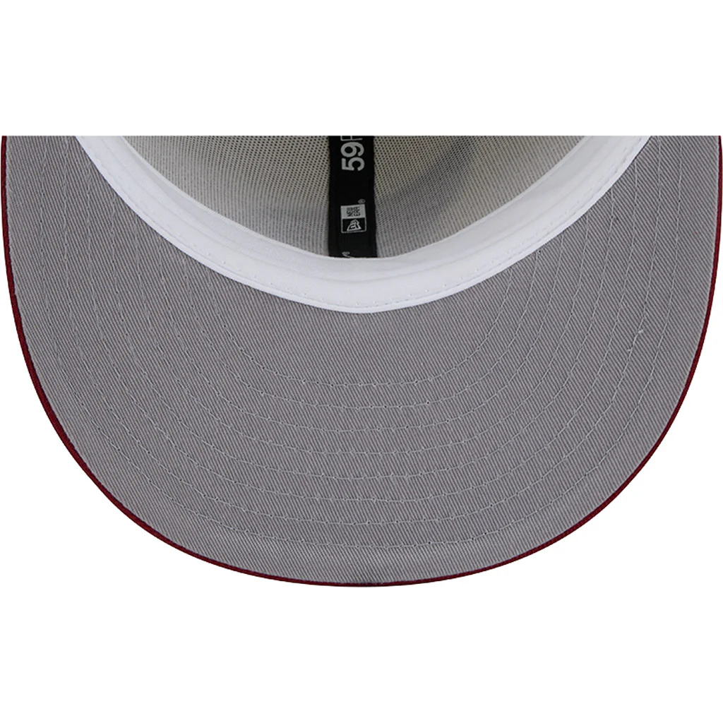 NFL Arizona Cardinals New Era Two-Tone Chrome OTC 59FIFTY Fitted Hat - Chrome - Image 5