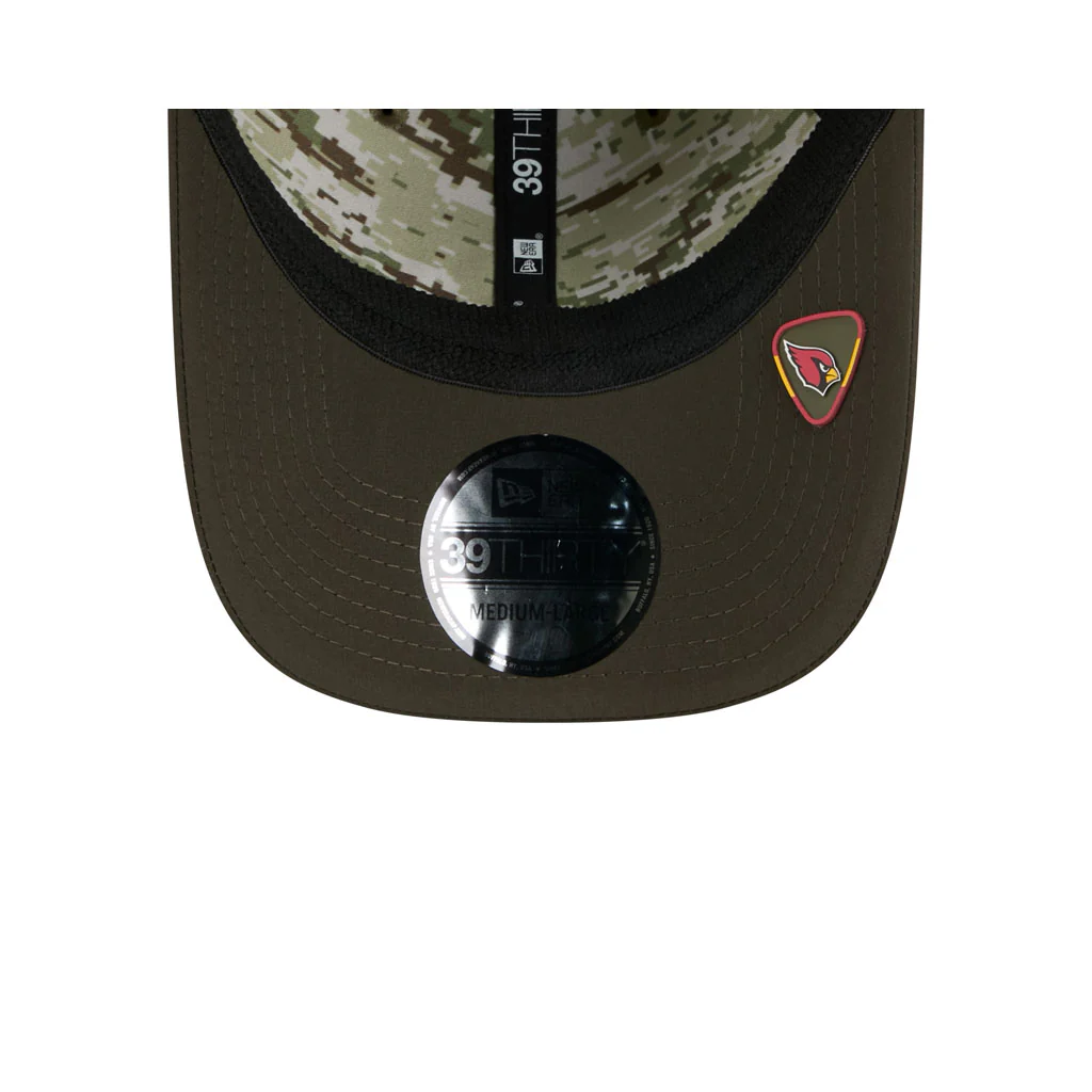 NFL Arizona Cardinals New Era 2025 Salute to Service 39THIRTY Flex Fit Hat - Green - Image 5