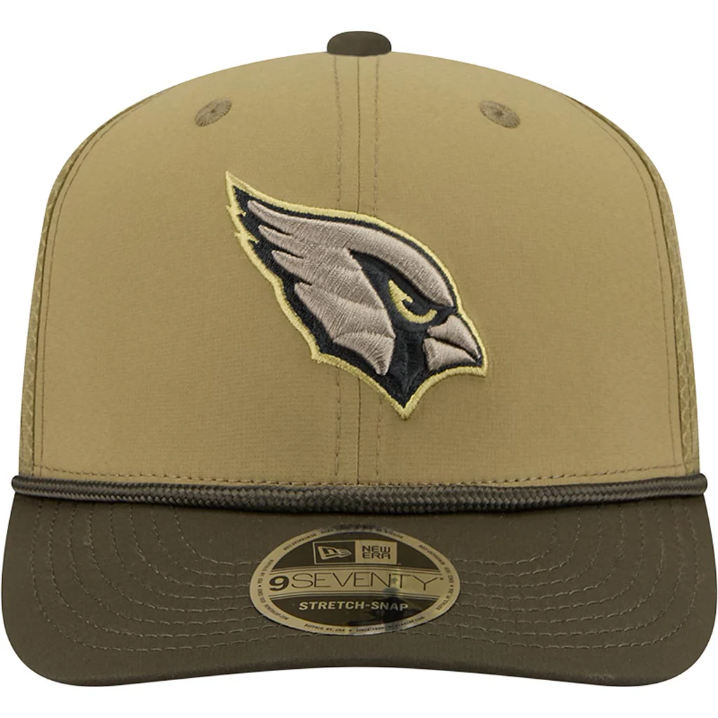 NFL Arizona Cardinals New Era 2025 Salute to Service 9SEVENTY Stretch-Snapback Hat - Green - Image 3