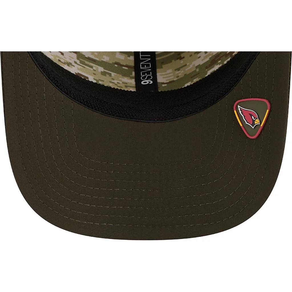 NFL Arizona Cardinals New Era 2025 Salute to Service 9SEVENTY Stretch-Snapback Hat - Green - Image 5