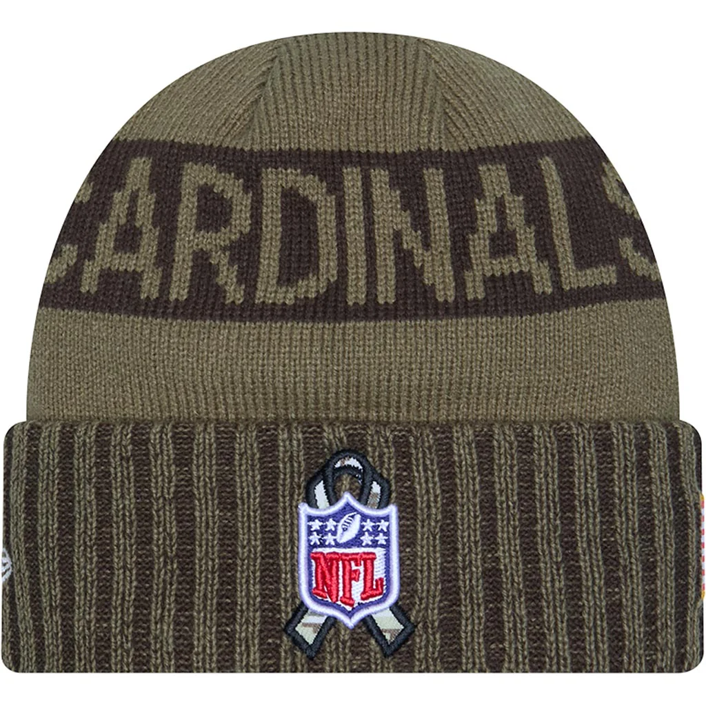 NFL Arizona Cardinals New Era 2025 Salute to Service Knit Hat - Green - Image 3