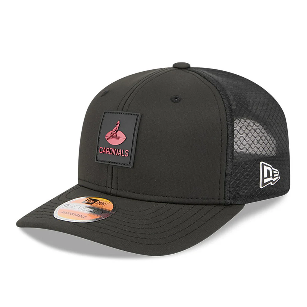 NFL Arizona Cardinals New Era 2025 Sideline 9SEVENTY Stretch-Snapback Hat - Black