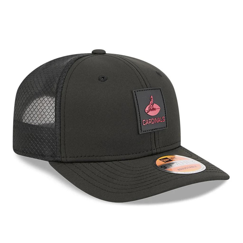 NFL Arizona Cardinals New Era 2025 Sideline 9SEVENTY Stretch-Snapback Hat - Black - Image 2