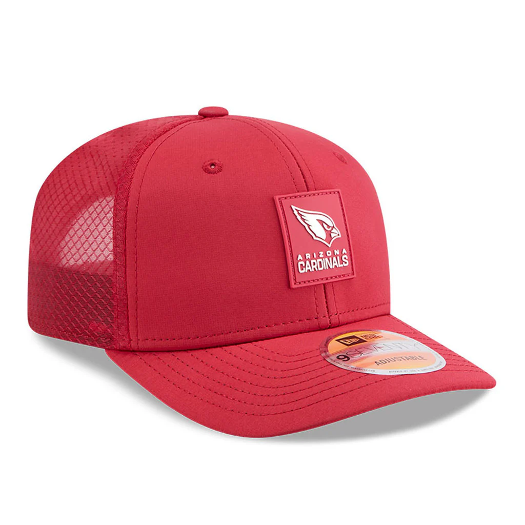 NFL Arizona Cardinals New Era 2025 Sideline 9SEVENTY Stretch-Snapback Hat - Red - Image 2