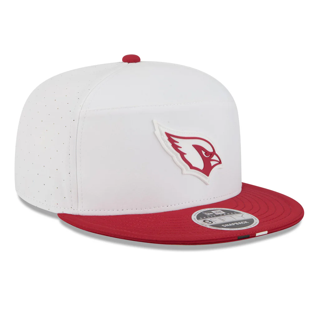 NFL Arizona Cardinals New Era 2025 Training 9FIFTY Split Panel Snapback Hat - White - Image 2
