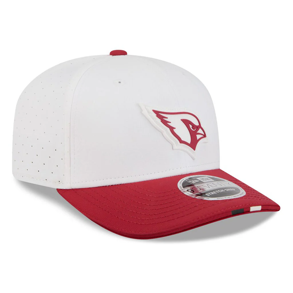 NFL Arizona Cardinals New Era 2025 Training 9SEVENTY Stretch Snap Hat - White - Image 2