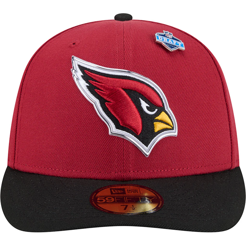 NFL Arizona Cardinals New Era 2026 Draft 59FIFTY Fitted Hat - Red - Image 3