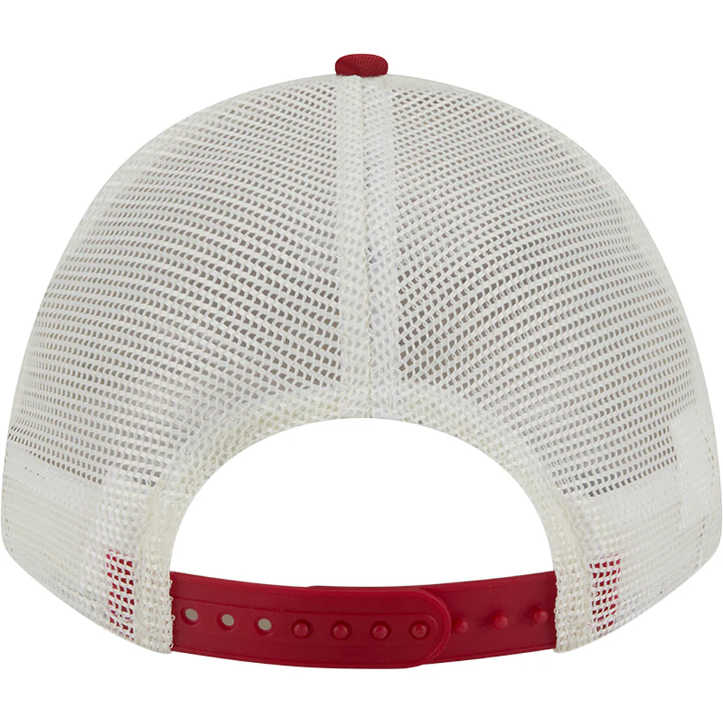 NFL Arizona Cardinals New Era Arch Logo 9FORTY M-Crown Snapback Trucker Hat - Chrome - Image 4