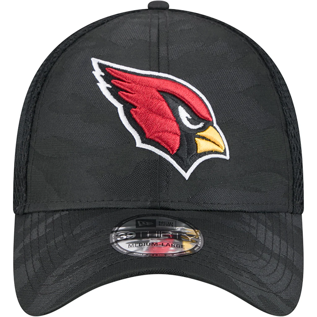 NFL Arizona Cardinals New Era Black Camo 39THIRTY Flex Fit Hat - Black - Image 3