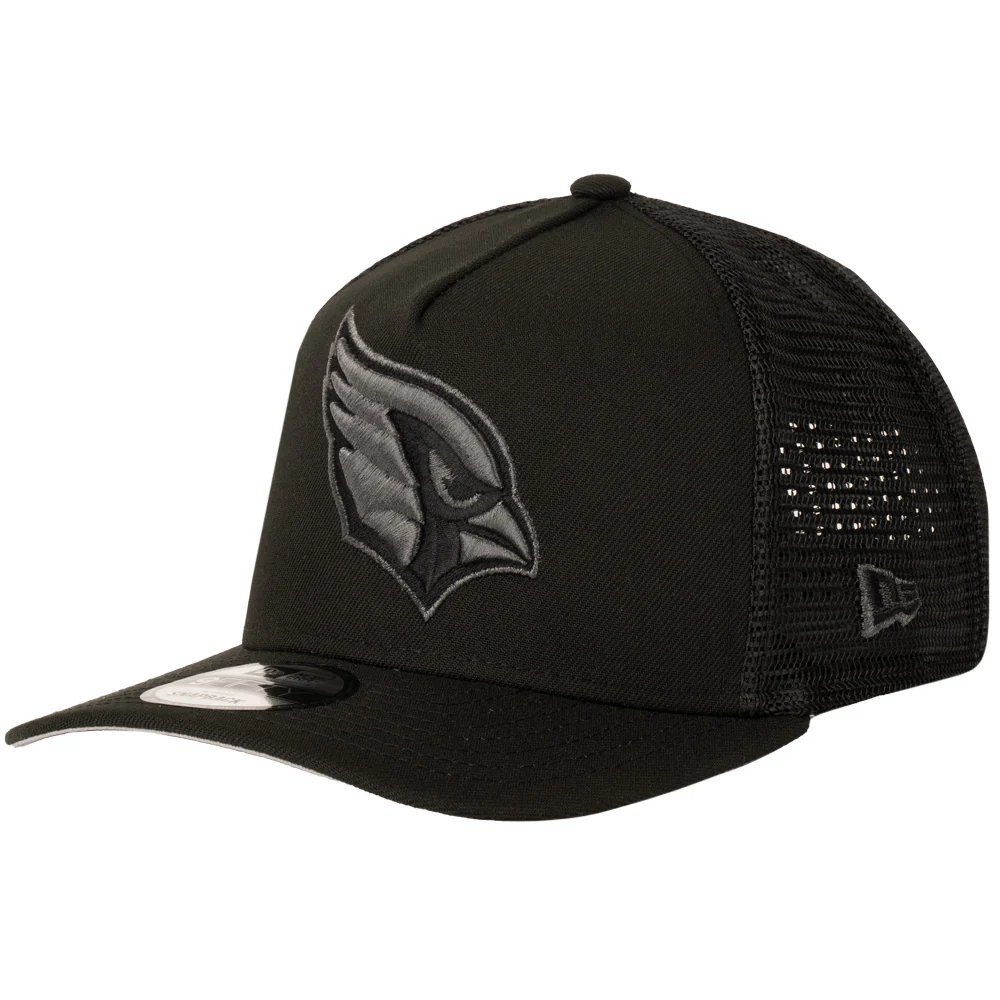 NFL Arizona Cardinals New Era Black Pearl A-Frame 9FIFTY Trucker Snapback Hat