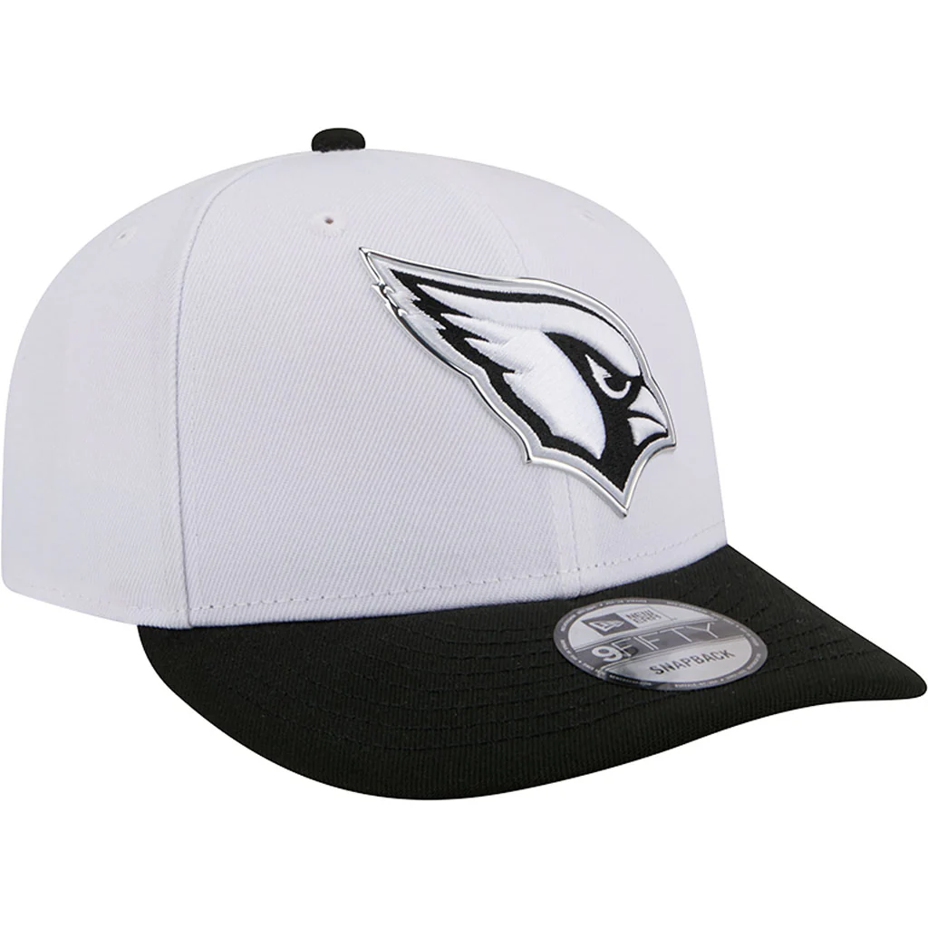 NFL Arizona Cardinals New Era Black & White 2026 Draft 9FIFTY Snapback Hat - White - Image 2