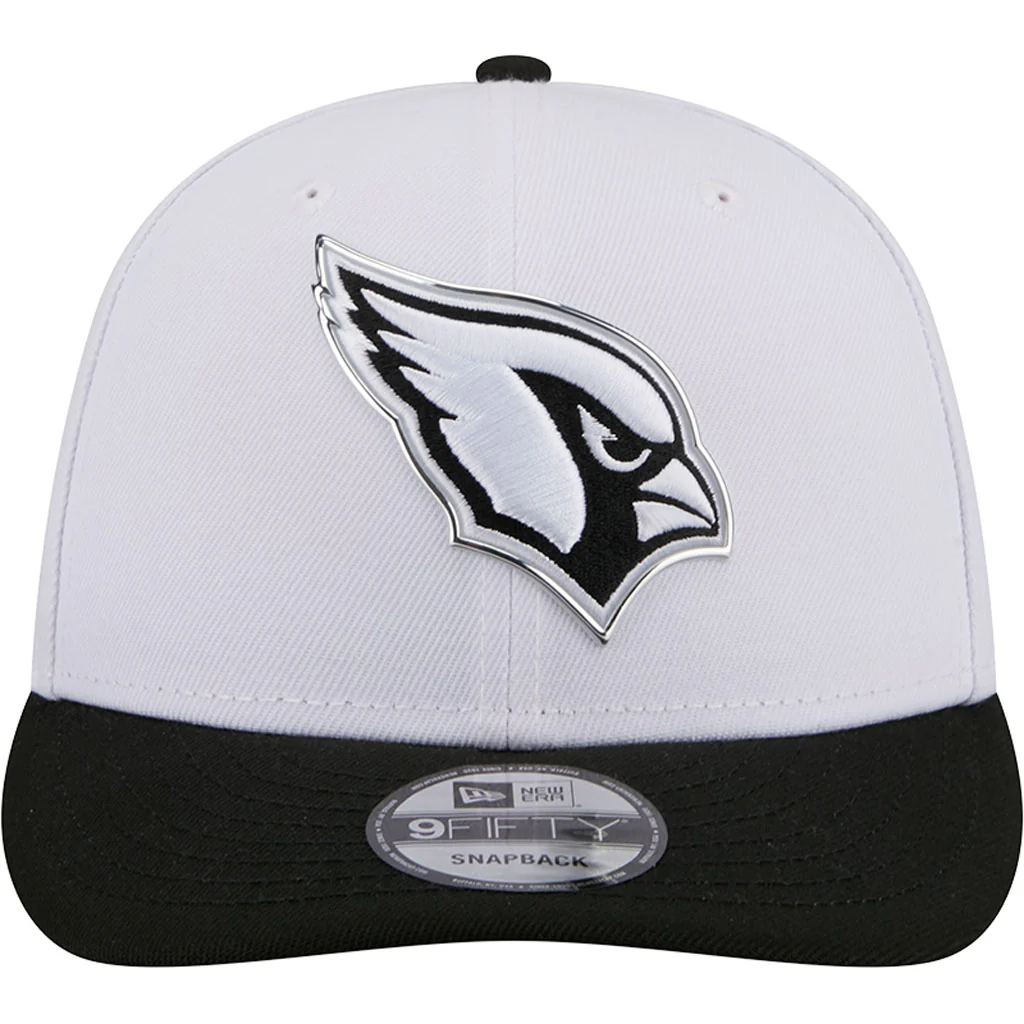 NFL Arizona Cardinals New Era Black & White 2026 Draft 9FIFTY Snapback Hat - White - Image 3
