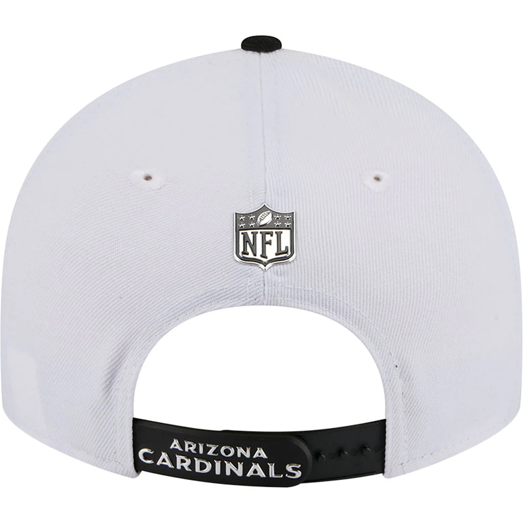 NFL Arizona Cardinals New Era Black & White 2026 Draft 9FIFTY Snapback Hat - White - Image 6