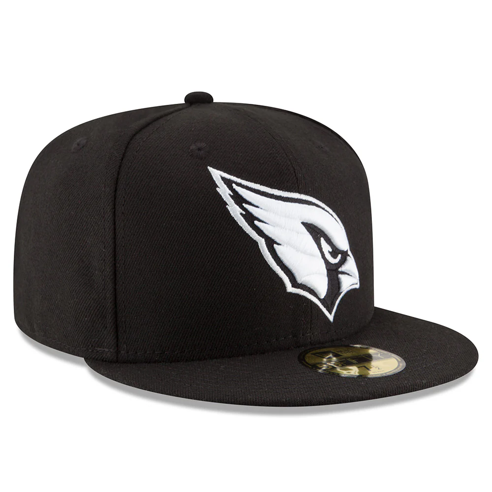 NFL Arizona Cardinals New Era Black & White 59FIFTY Fitted Hat - Image 2