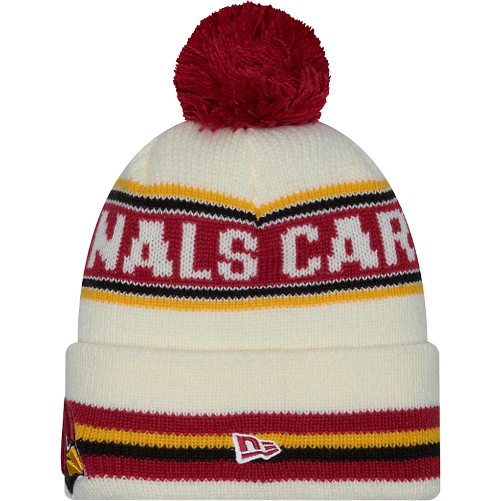 NFL Arizona Cardinals New Era Classic Knit Beanie Hat - Cream - Image 2