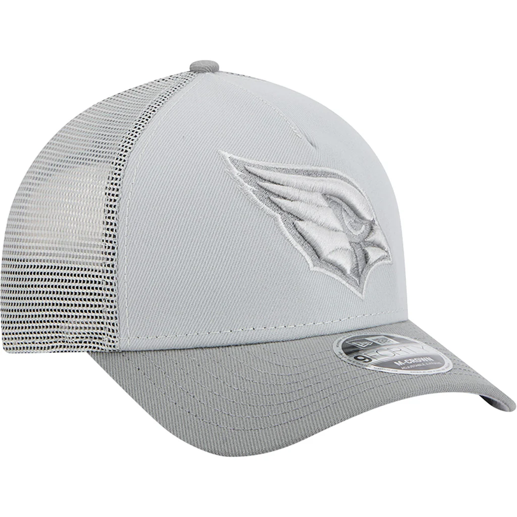 NFL Arizona Cardinals New Era Gray Tonal 9FORTY M-Crown Snapback Trucker Hat - Gray - Image 2