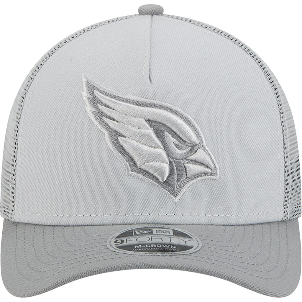 NFL Arizona Cardinals New Era Gray Tonal 9FORTY M-Crown Snapback Trucker Hat - Gray - Image 3