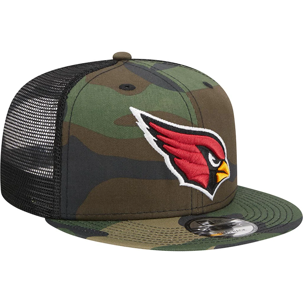 NFL Arizona Cardinals New Era Mesh Trucker 9FIFTY Snapback Hat - Camo - Image 2
