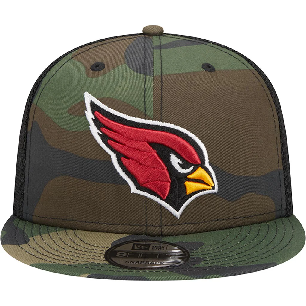 NFL Arizona Cardinals New Era Mesh Trucker 9FIFTY Snapback Hat - Camo - Image 3