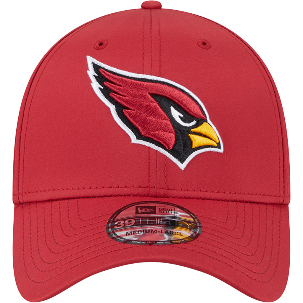 NFL Arizona Cardinals New Era Mid Perf 39THIRTY Flex Fit Hat - Red - Image 3