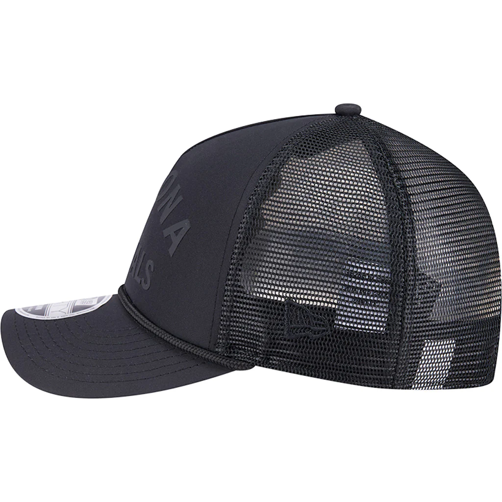 NFL Arizona Cardinals New Era Minimalist 9FORTY M-Crown Snapback Trucker Hat - Black - Image 4