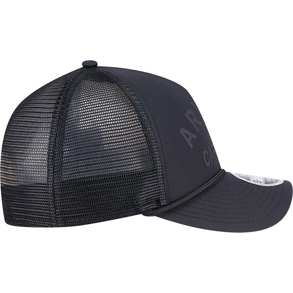 NFL Arizona Cardinals New Era Minimalist 9FORTY M-Crown Snapback Trucker Hat - Black - Image 6
