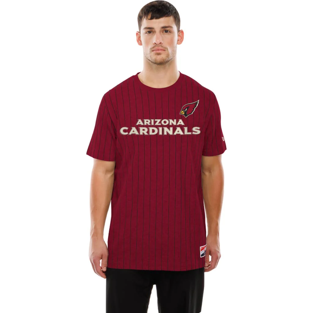 NFL Arizona Cardinals New Era Pinstripe T-Shirt - Red