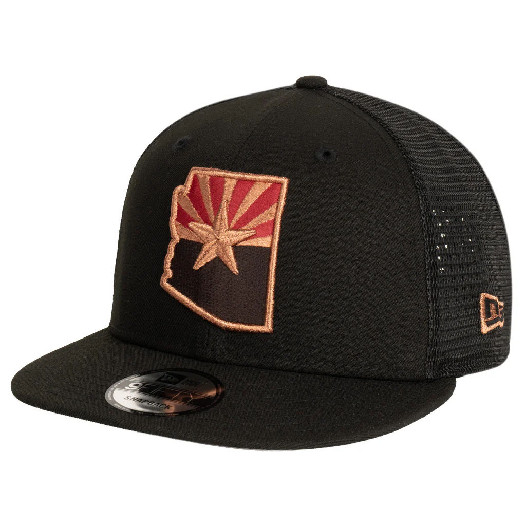 NFL Arizona Cardinals New Era Rival State Shadowline Trucker 9FIFTY Snapback Hat - Black